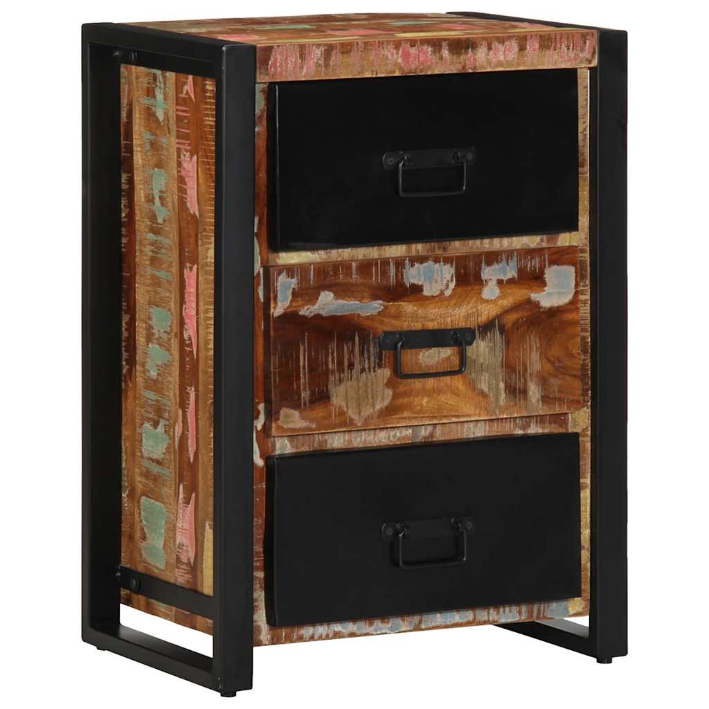 NOUPLAS Multi Colour Chest of Drawers - Small-sized, 3 Drawers - Unbeatable Bargains