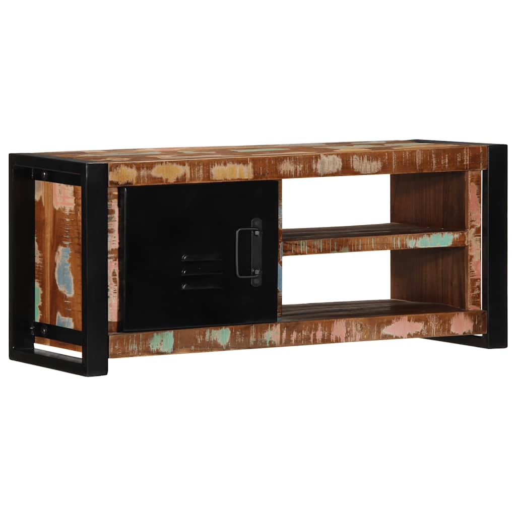 TV Cabinet 80x30x35 cm Solid Wood Reclaimed - Millennium Furniture