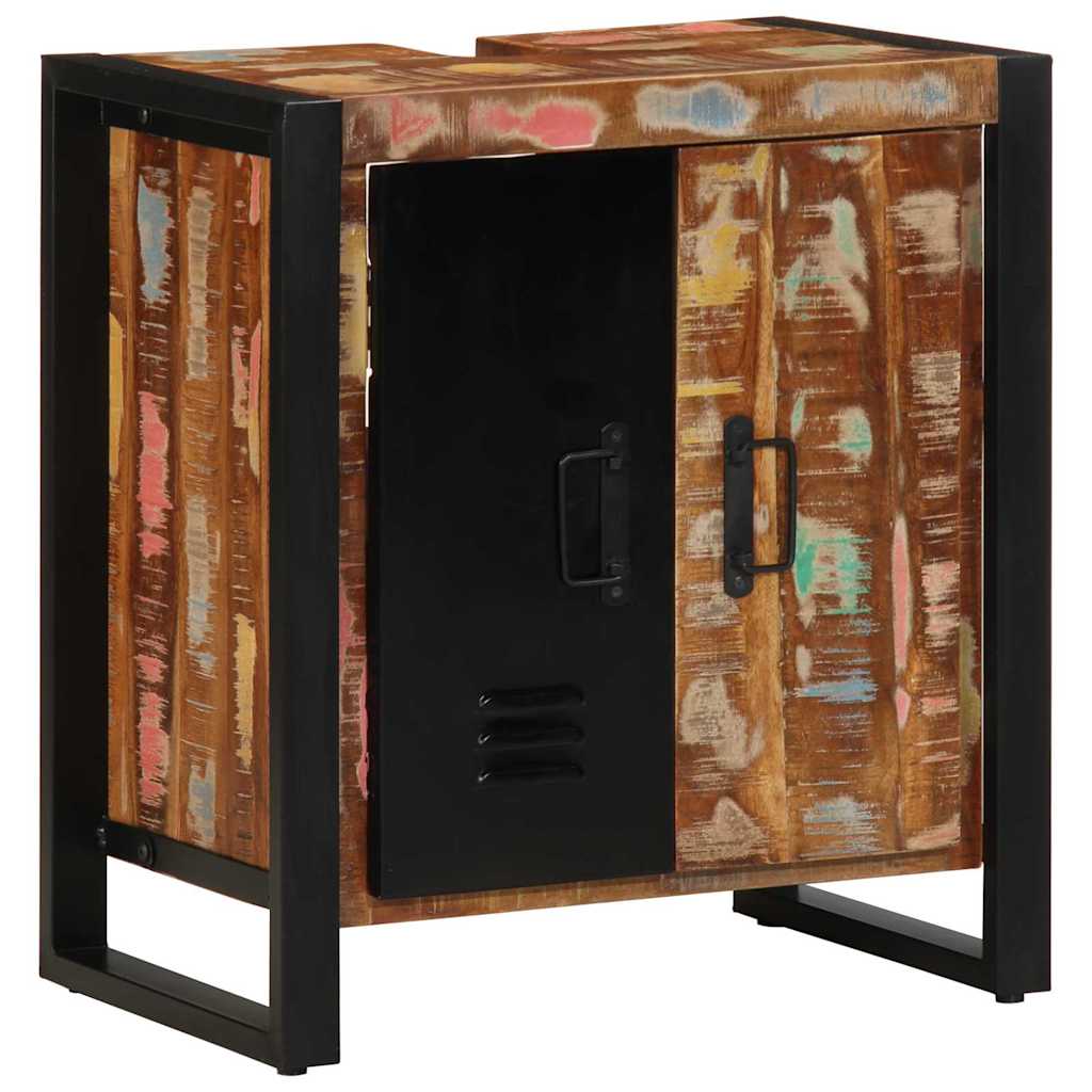 Bathroom Cabinet Multicolour 55x35x60 cm Solid Wood Reclaimed - Merkel Designers