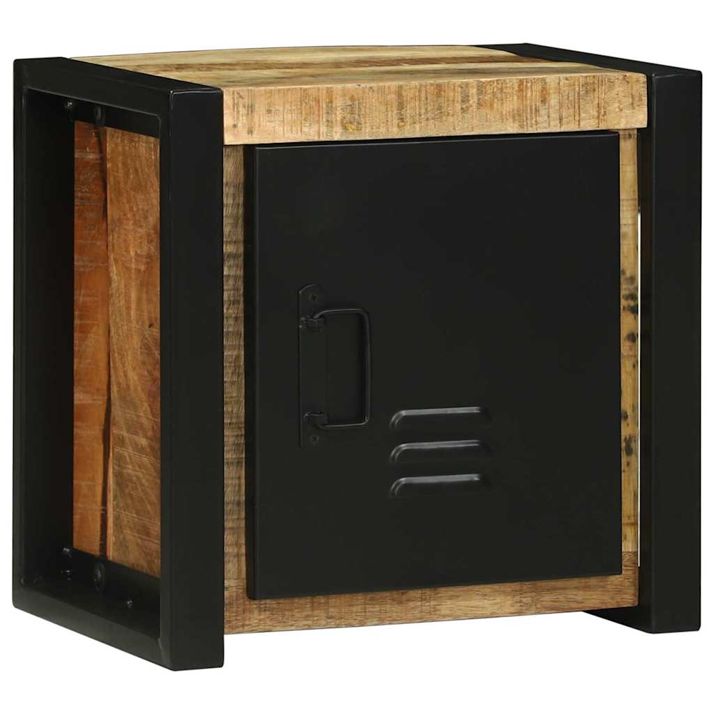 Bathroom Wall Cabinet 40x30x40 cm Solid Wood Rough Mango - Design Hut