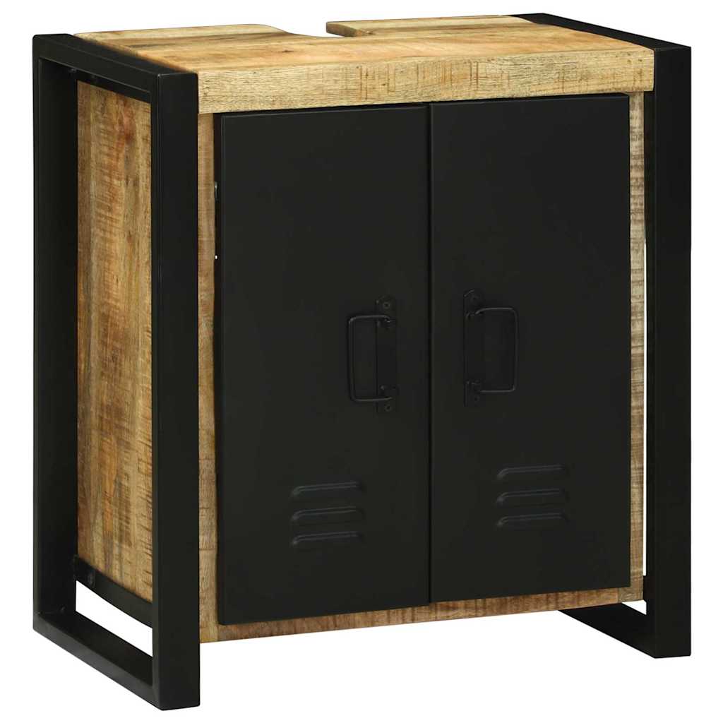 Sink Cabinet 55x35x60 cm Solid Wood Rough Mango - Sid & Sam