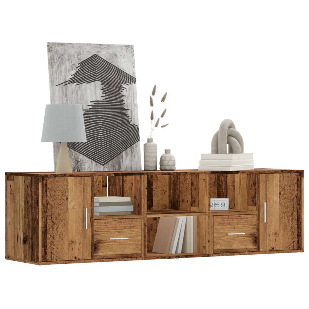 Corner Cabinet Old Wood 160x40x45 cm Engineered Wood - Design Hut