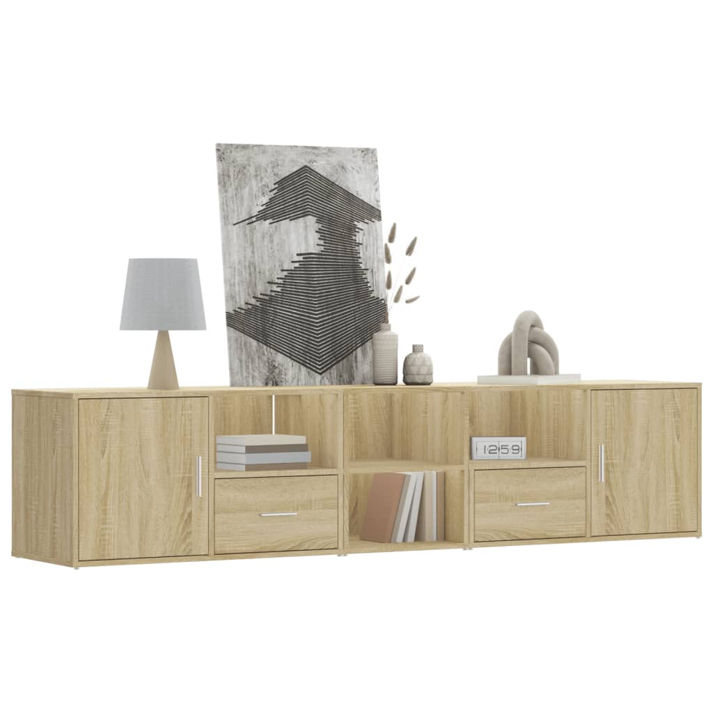 Corner Cabinet Sonoma Oak 200x40x45 cm Engineered Wood - Design Hut