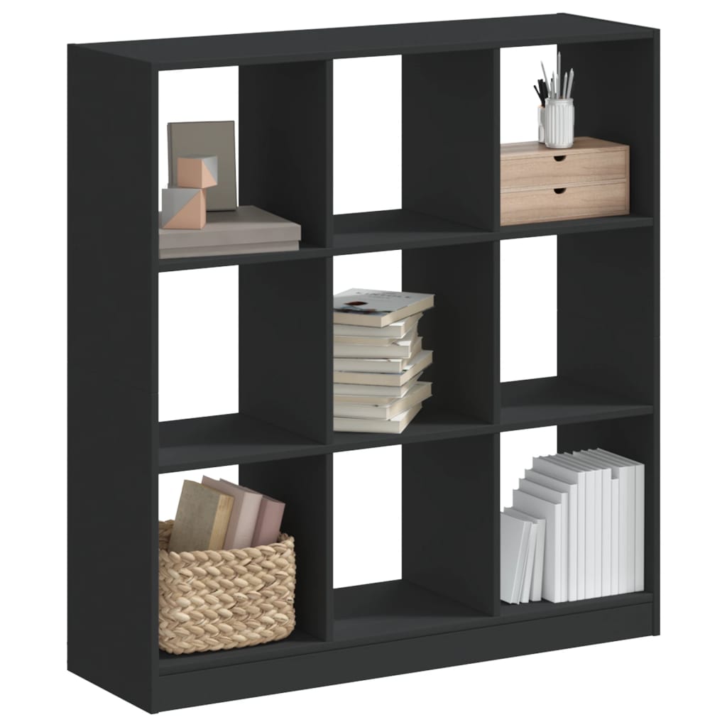 Bookcase Black 102x32x108 cm Engineered Wood - Charlotte Dunes