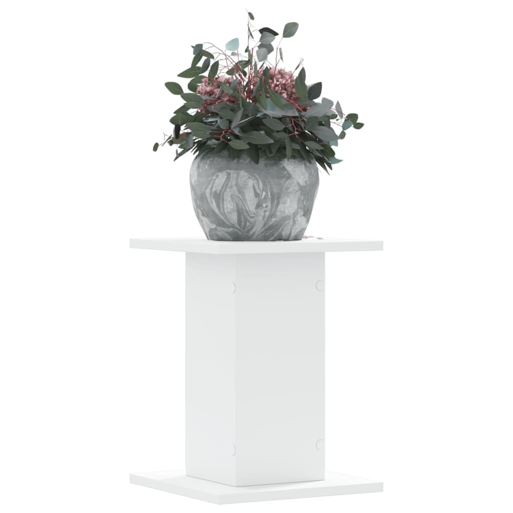 Plant Stands 2 pcs White 30x30x40 cm Engineered Wood - All Things Good