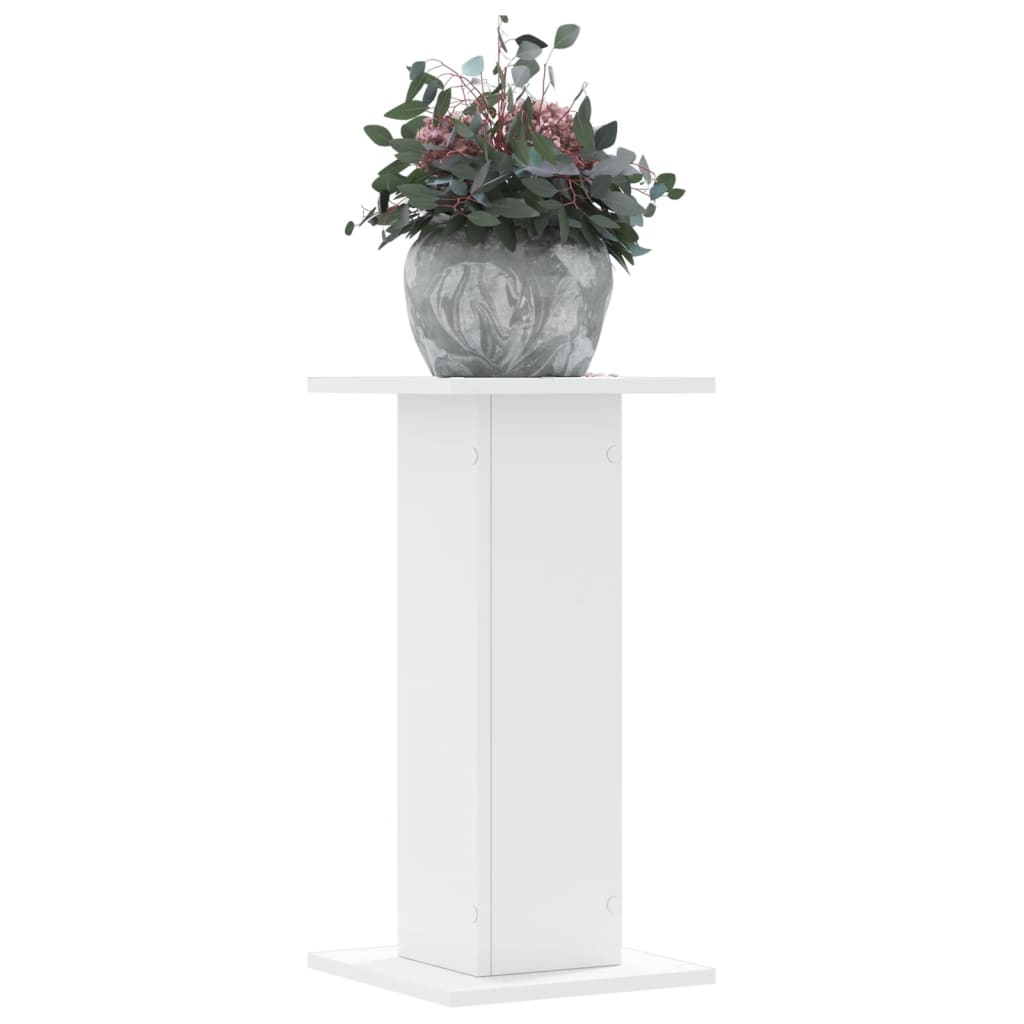 Plant Stands 2 pcs White 30x30x60 cm Engineered Wood - All Things Good
