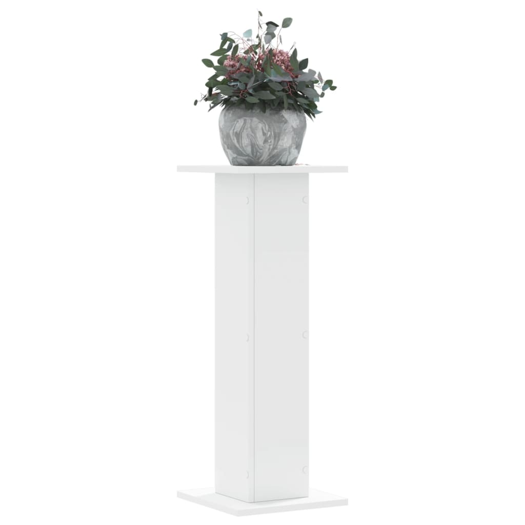 Plant Stands 2 pcs White 30x30x80 cm Engineered Wood - All Things Good