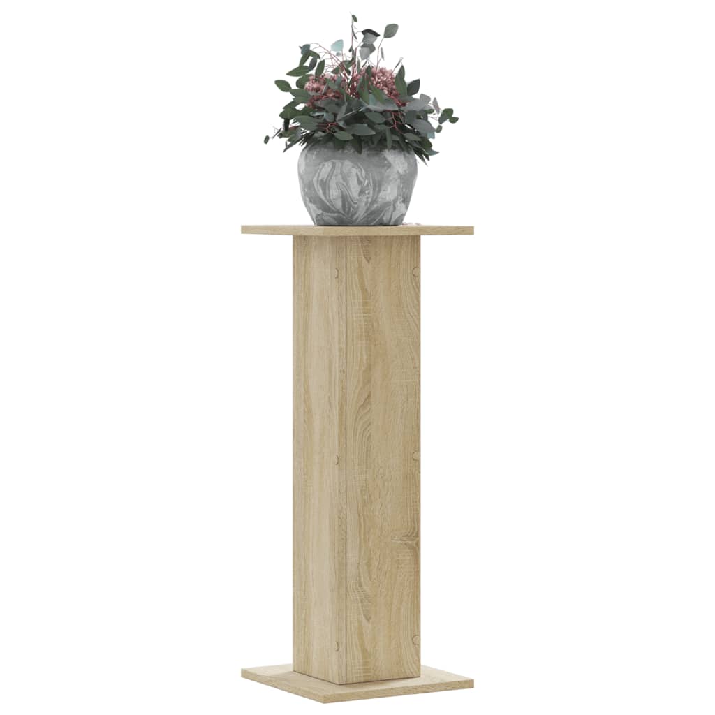 Plant Stands 2 pcs Sonoma Oak 30x30x80 cm Engineered Wood - All Things Good
