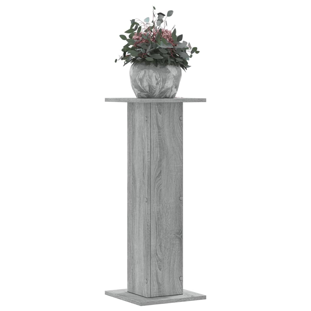 Plant Stands 2 pcs Grey Sonoma 30x30x80 cm Engineered Wood - All Things Good