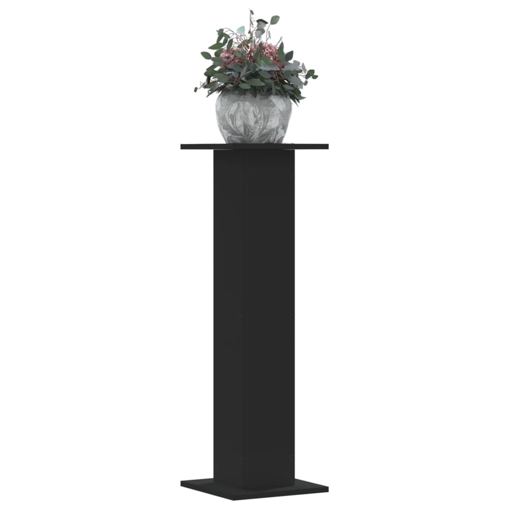 Plant Stands 2 pcs Black 30x30x95 cm Engineered Wood - Merkel Designers