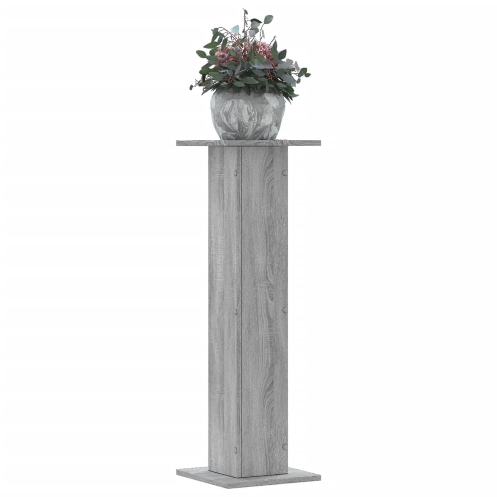 Plant Stands 2 pcs Grey Sonoma 30x30x95 cm Engineered Wood - All Things Good