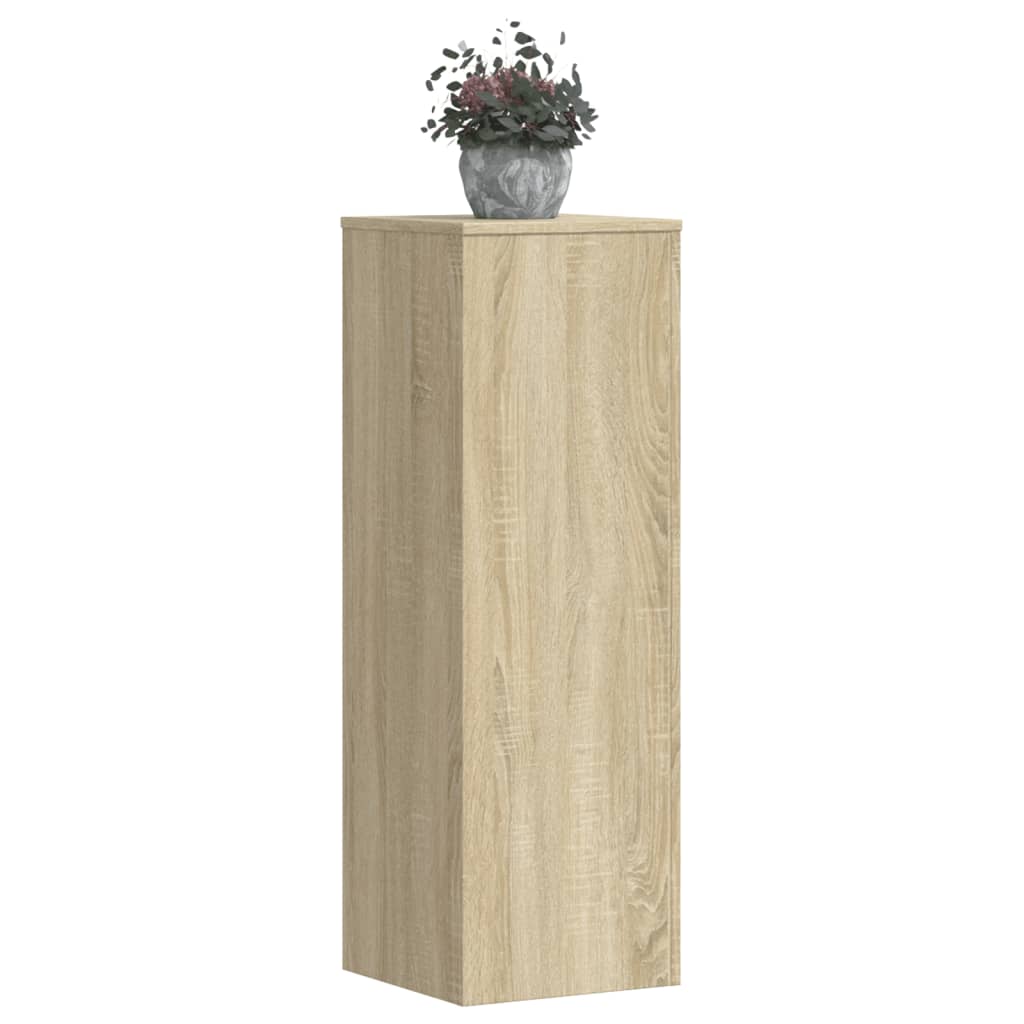 OROAK Plant Stands 2 pcs Sonoma 33x33x100 cm Wooden - Oak - Design Hut