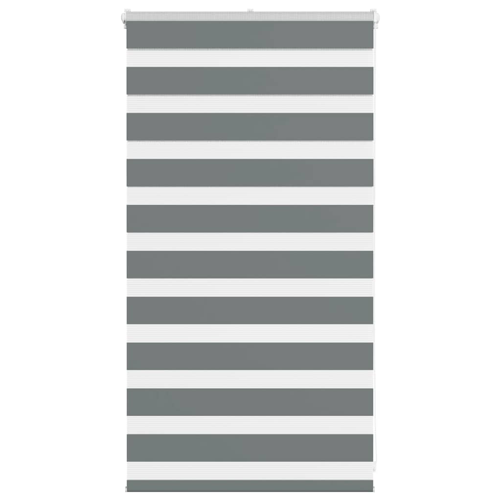 Zebra Blind Dark Grey 90x100 cm Fabric Width 85.9 cm Polyester - Merlin Deals