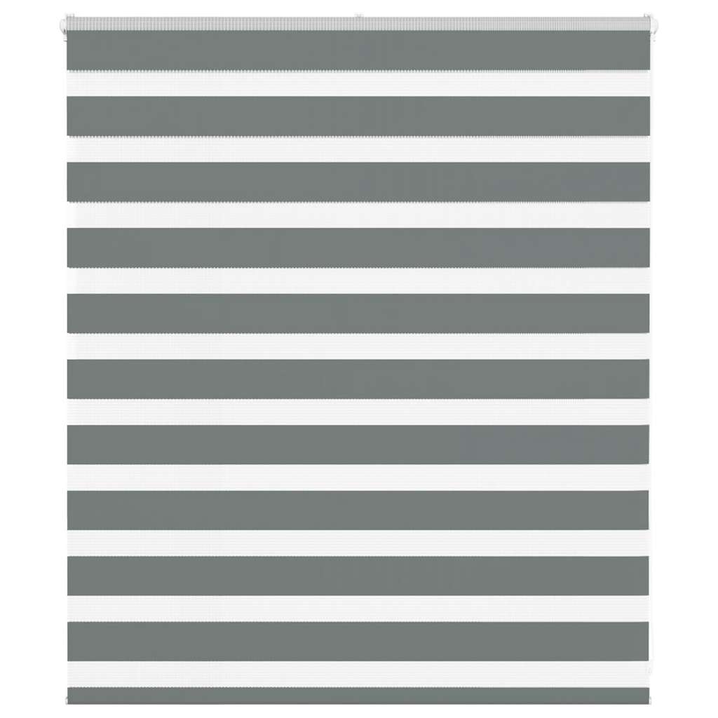 Zebra Blind Dark Grey 125x100 cm Fabric Width 120.9 cm Polyester - Sid & Sam