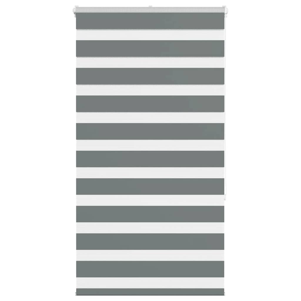 Zebra Blind Dark Grey 85x150 cm Fabric Width 80.9 cm Polyester - Merkel Designers