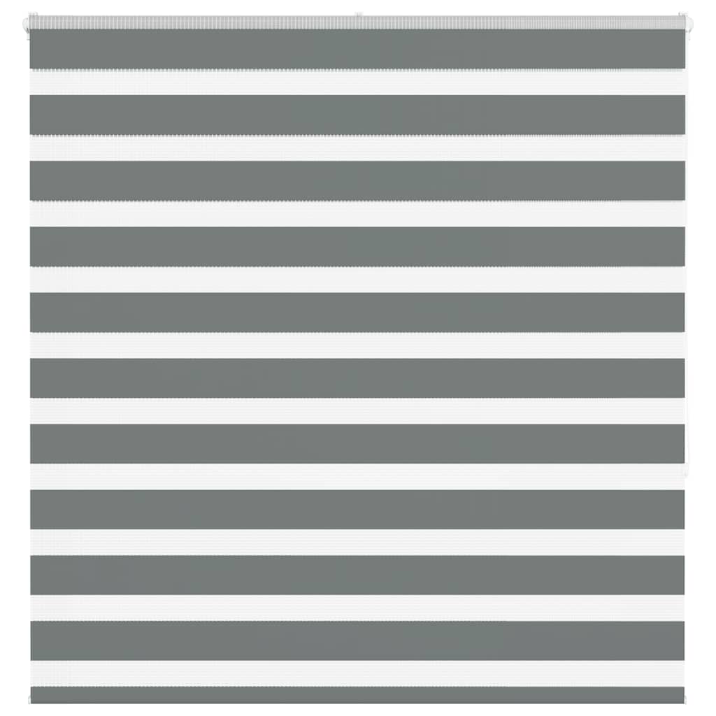 Zebra Blind Dark Grey 140x150 cm Fabric Width 135.9 cm Polyester - Style and Chic