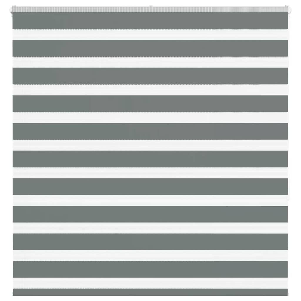 Zebra Blind Dark Grey 145x150 cm Fabric Width 140.9 cm Polyester - Brittle & Co