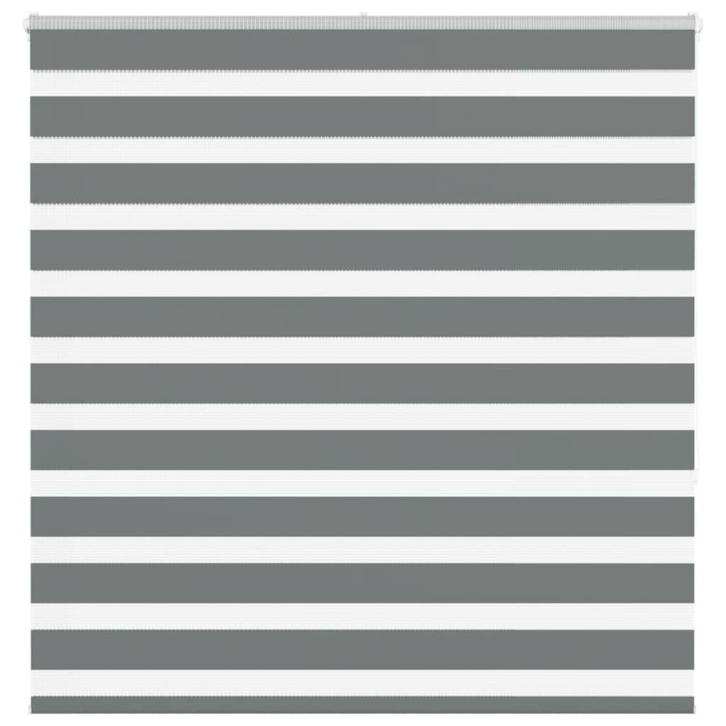 Zebra Blind Dark Grey 150x150 cm Fabric Width 145.9 cm Polyester - Style and Chic