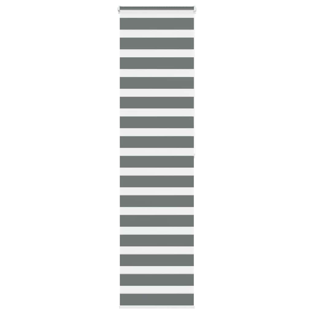 Zebra Blind Dark Grey 60x200 cm Fabric Width 55.9 cm Polyester - Millennium Furniture