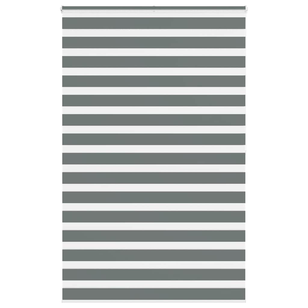 Zebra Blind Dark Grey 150x200 cm Fabric Width 145.9 cm Polyester - Direct Imports