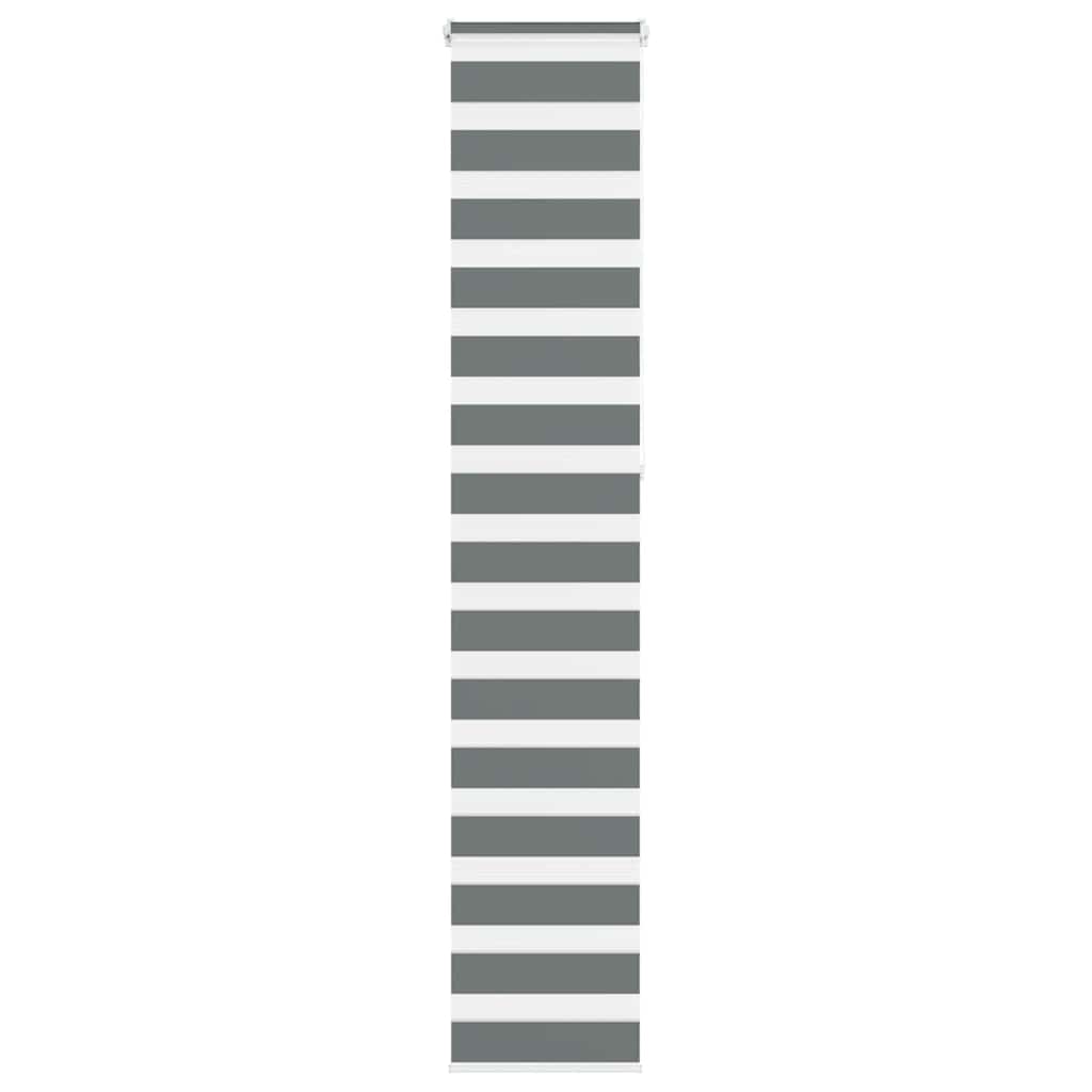 Zebra Blind Dark Grey 50x230 cm Fabric Width 45.9 cm Polyester - Millennium Furniture
