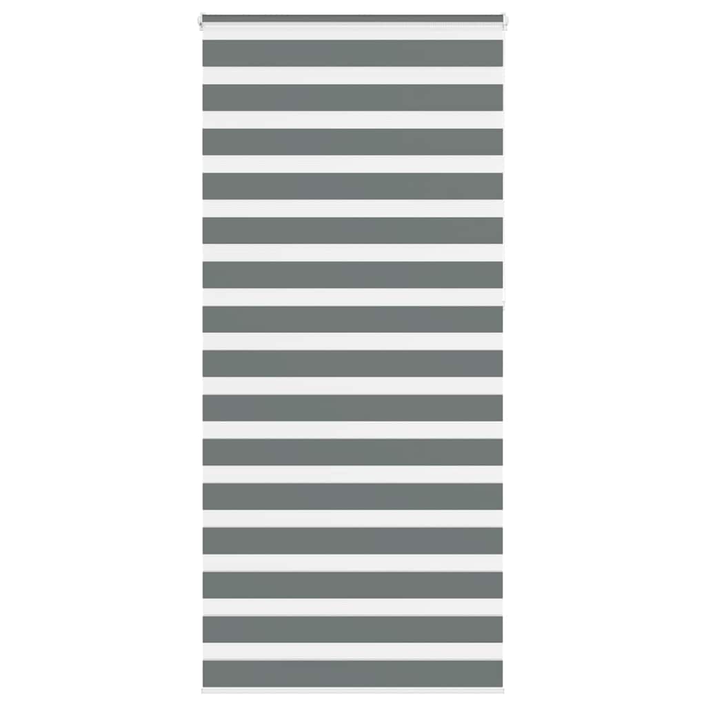 Zebra Blind Dark Grey 115x230 cm Fabric Width 110.9 cm Polyester - Merkel Designers