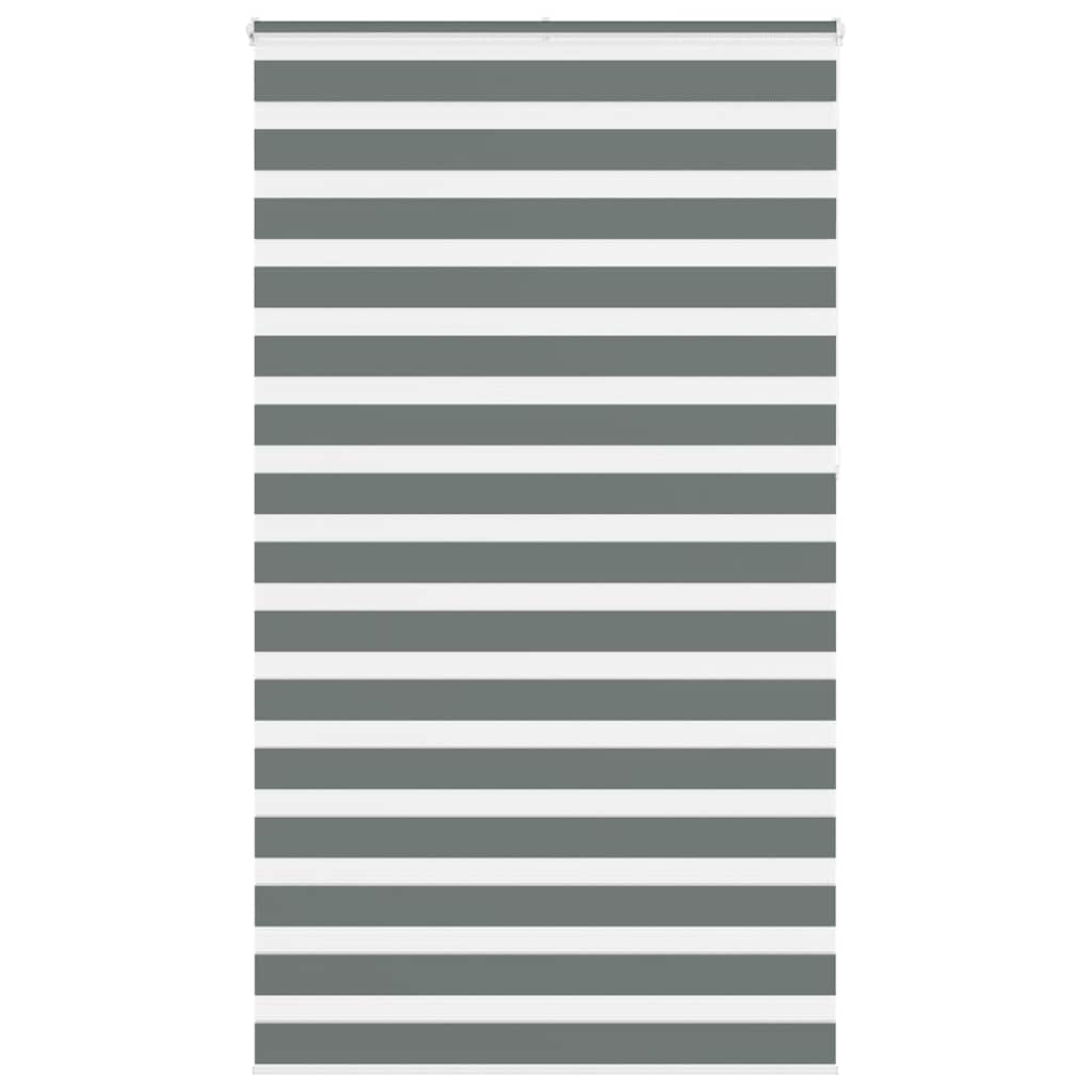 Zebra Blind Dark Grey 120x230 cm Fabric Width 115.9 cm Polyester - Direct Imports