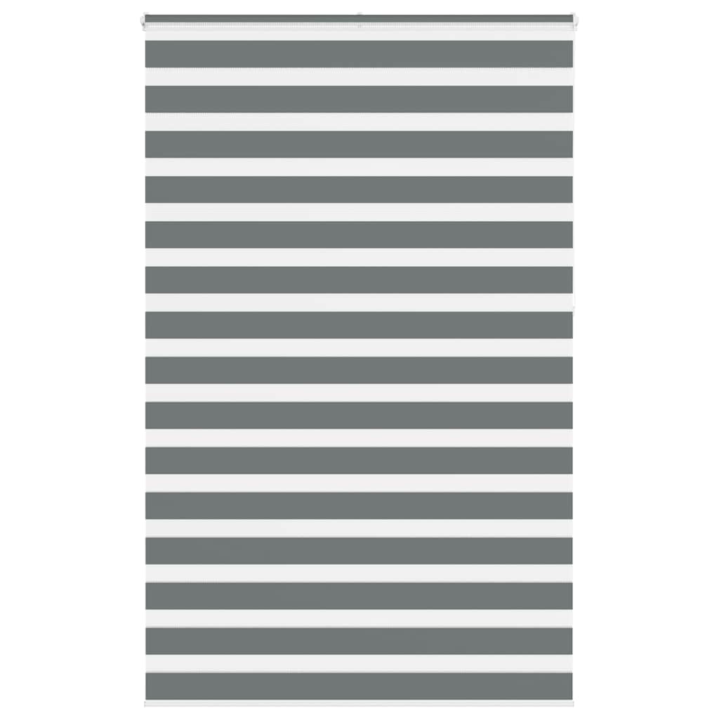 Zebra Blind Dark Grey 150x230 cm Fabric Width 145.9 cm Polyester - Design Hut