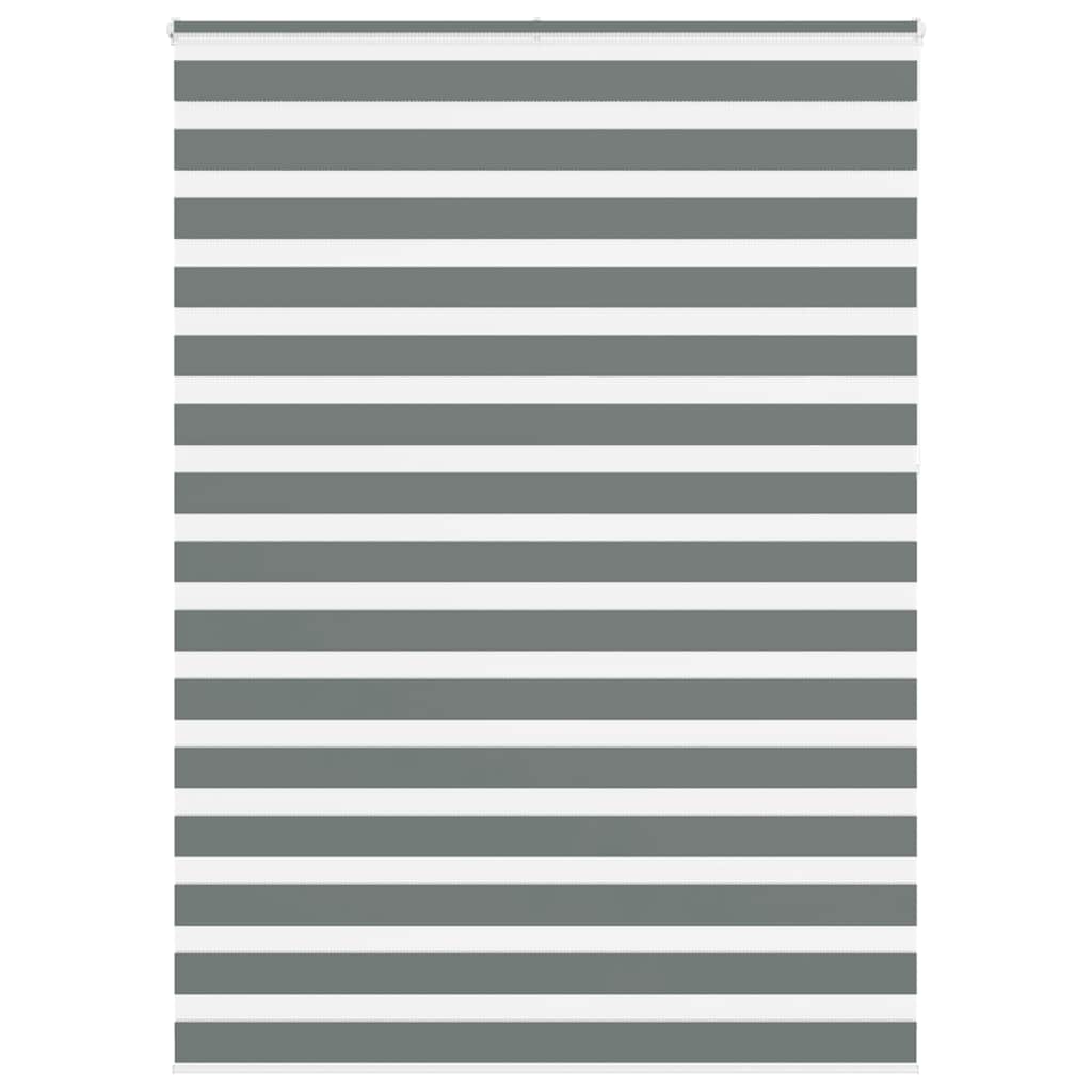 Zebra Blind Dark Grey 160x230 cm Fabric Width 155.9 cm Polyester - Merlin Deals
