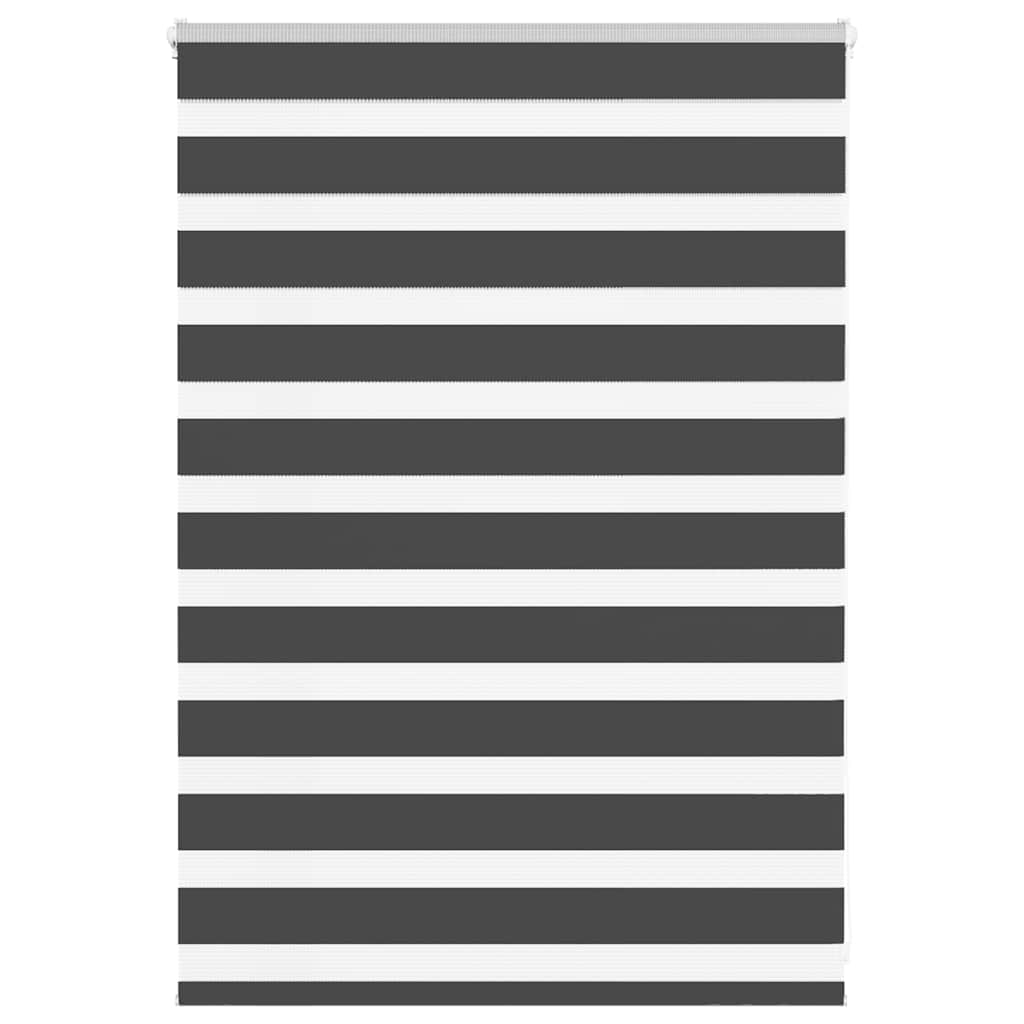Zebra Blind Black 100x100 cm Fabric Width 95.9 cm Polyester - Charlotte Dunes