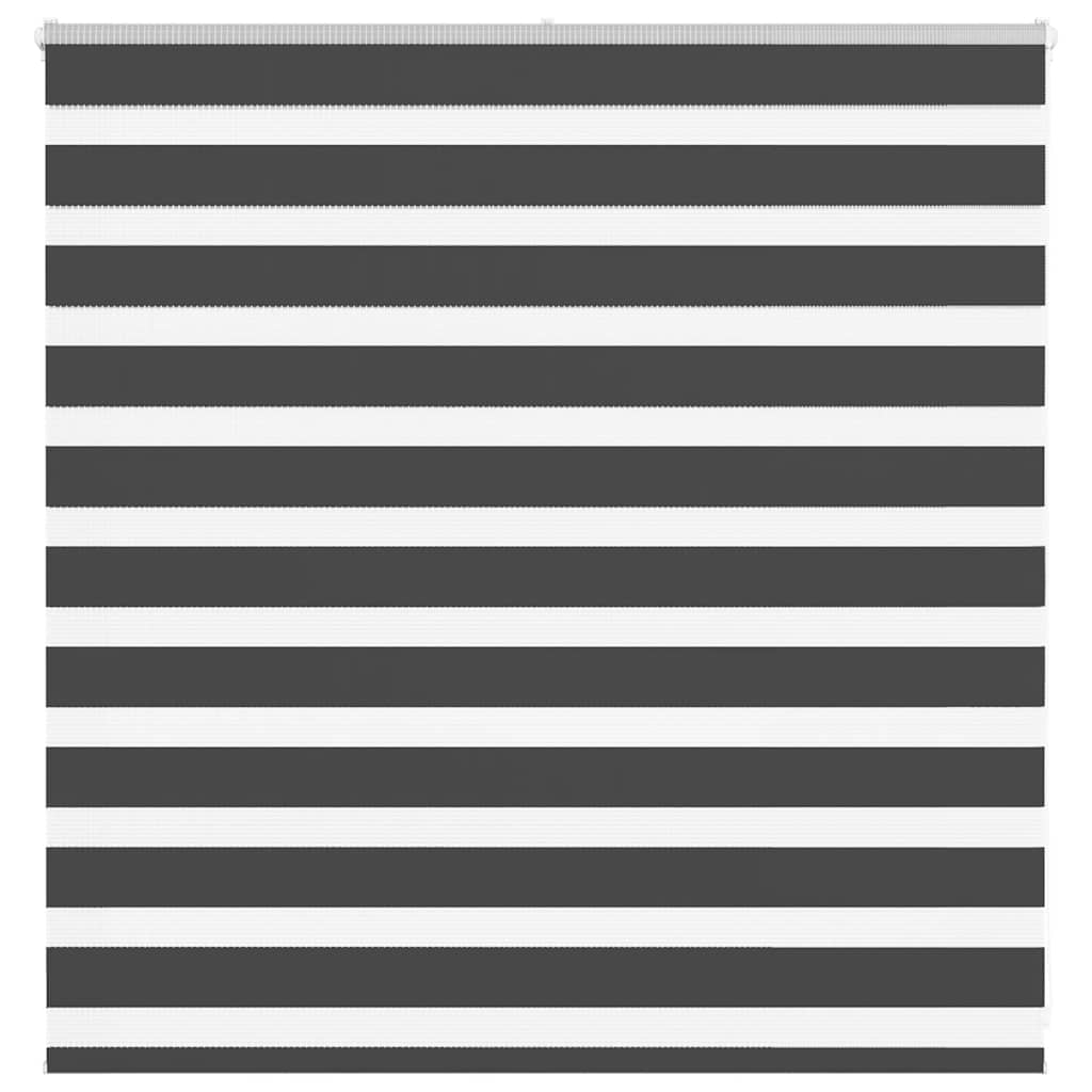 Zebra Blind Black 145x100 cm Fabric Width 140.9 cm Polyester - Decor Base