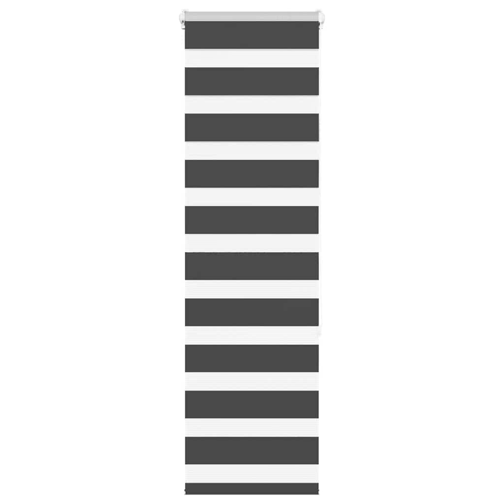 Zebra Blind Black 50x150 cm Fabric Width 45.9 cm Polyester - Direct Imports