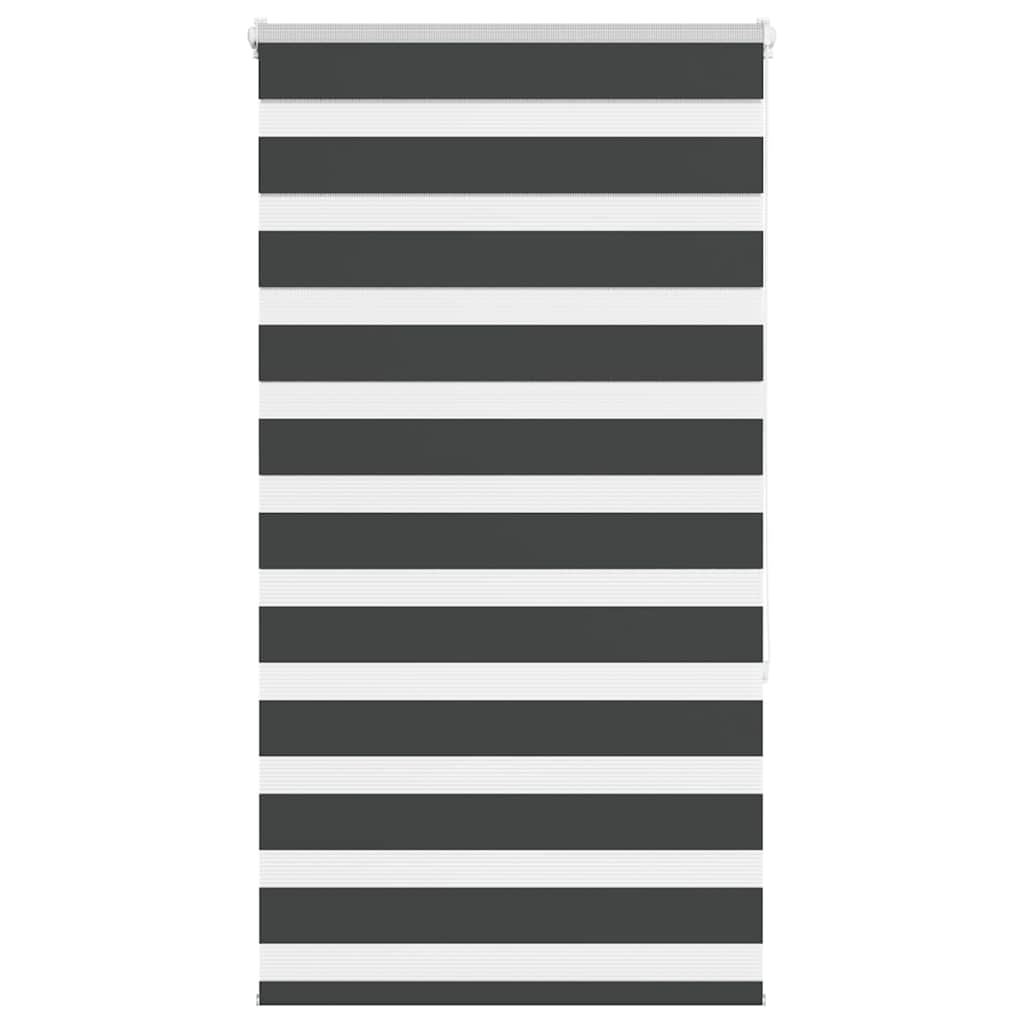 Zebra Blind Black 70x150 cm Fabric Width 65.9 cm Polyester - Merkel Designers