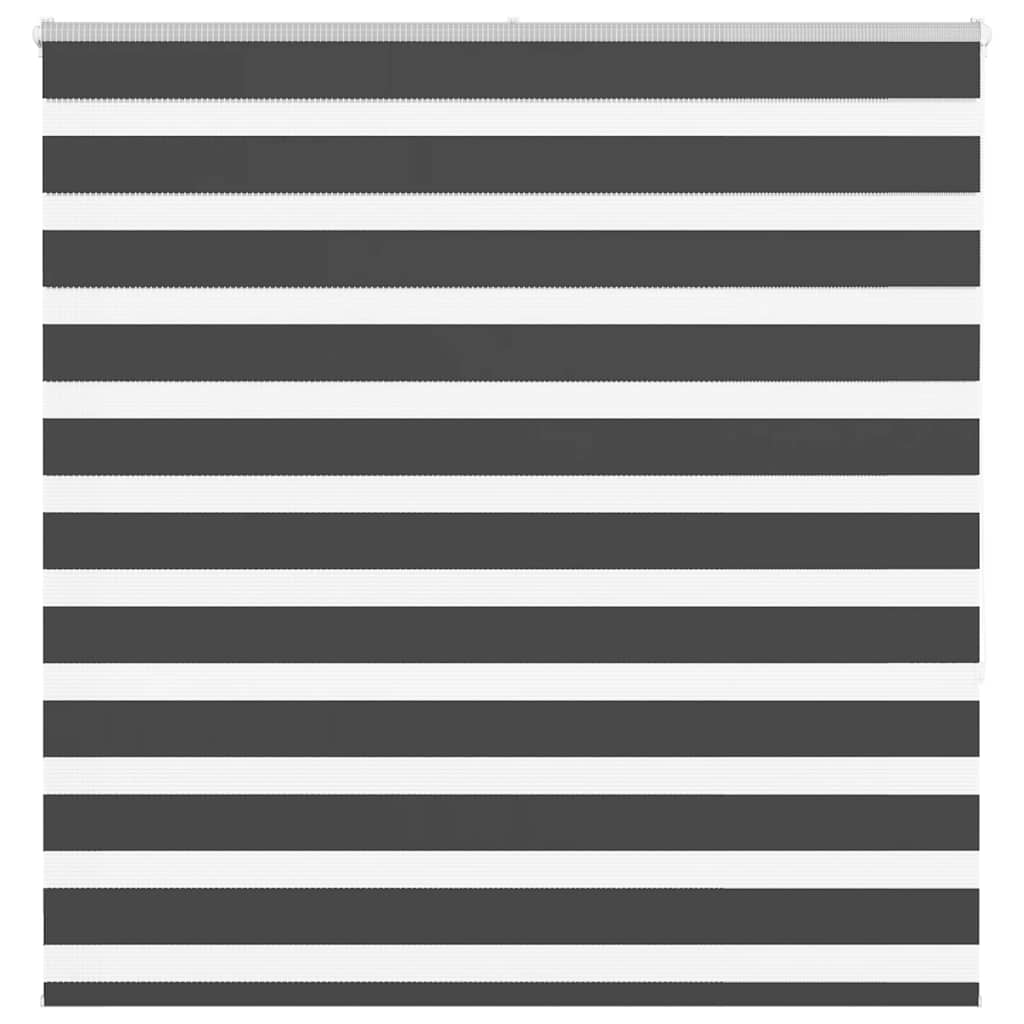 Zebra Blind Black 145x150 cm Fabric Width 140.9 cm Polyester - Unbeatable Bargains