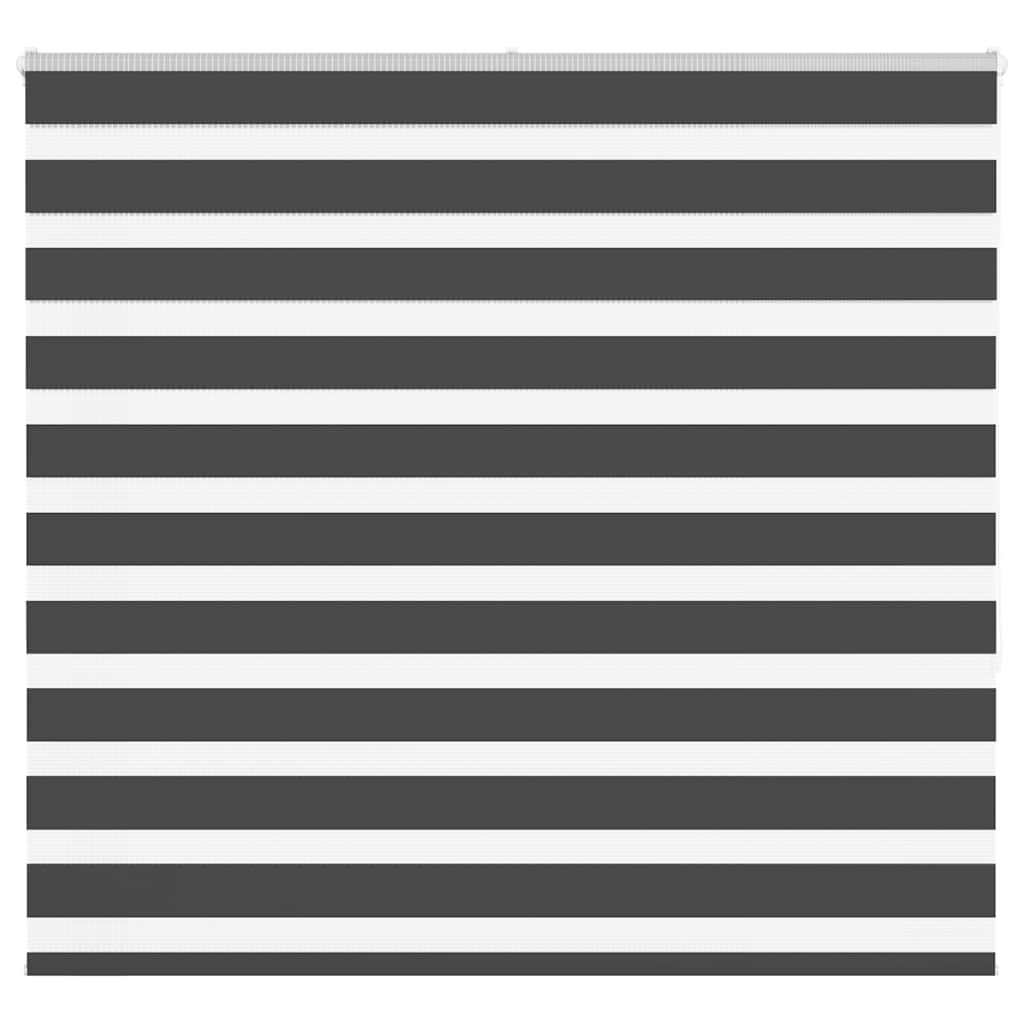 Zebra Blind Black 165x150 cm Fabric Width 160.9 cm Polyester - Sid & Sam