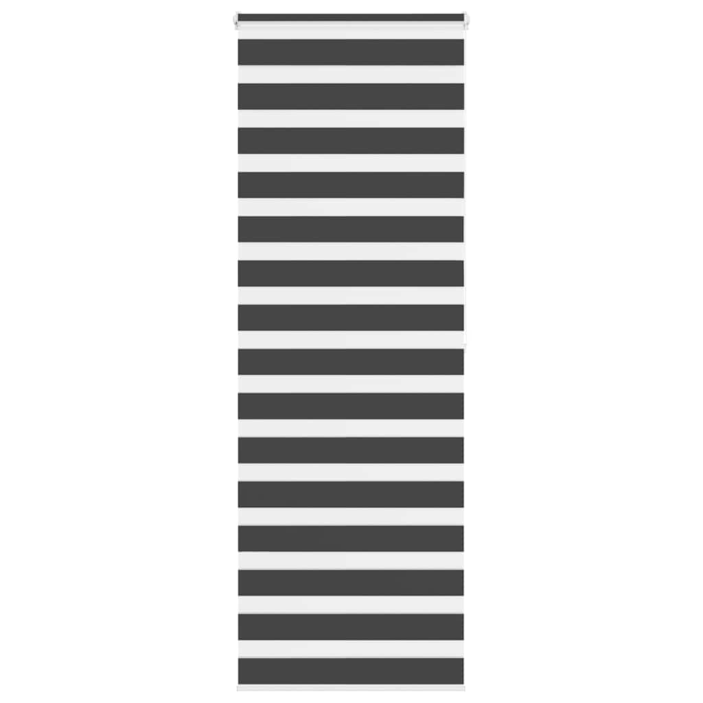 Zebra Blind Black 75x200 cm Fabric Width 70.9 cm Polyester - Merlin Deals