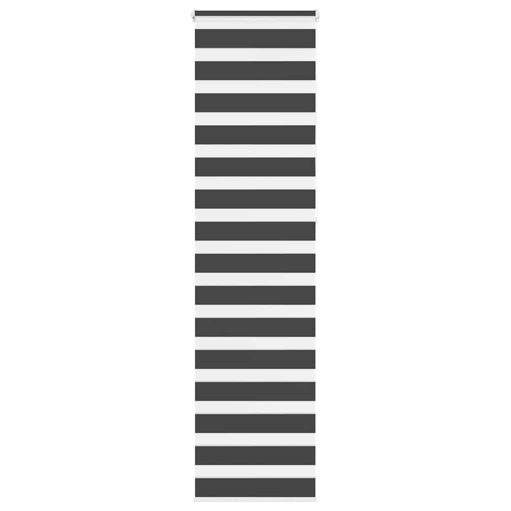 Zebra Blind Black 55x230 cm Fabric Width 50.9 cm Polyester - Sid & Sam