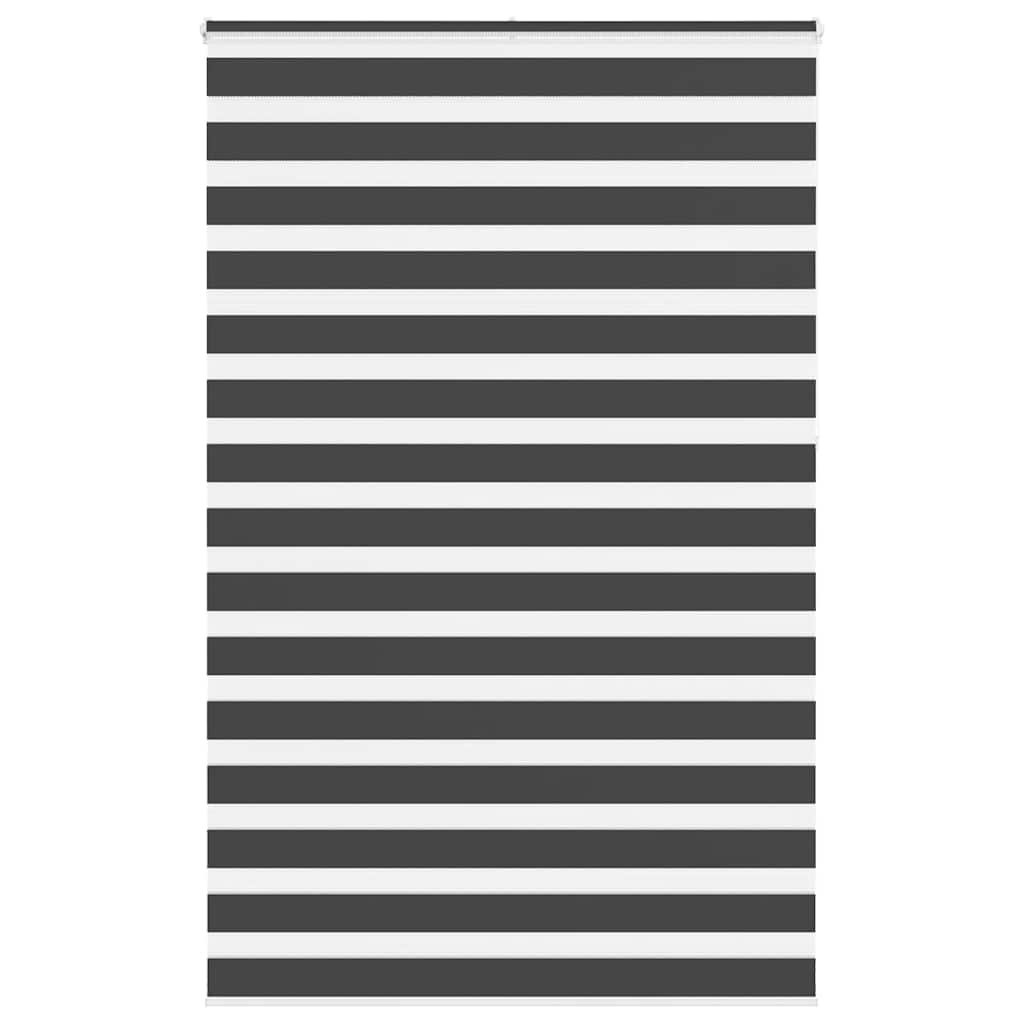 Zebra Blind Black 145x230 cm Fabric Width 140.9 cm Polyester - Brittle & Co