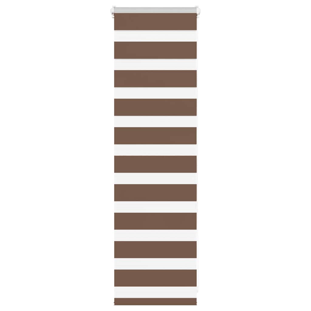 Zebra Blind Brown 45x100 cm Fabric Width 40.9 cm Polyester - Charlotte Dunes