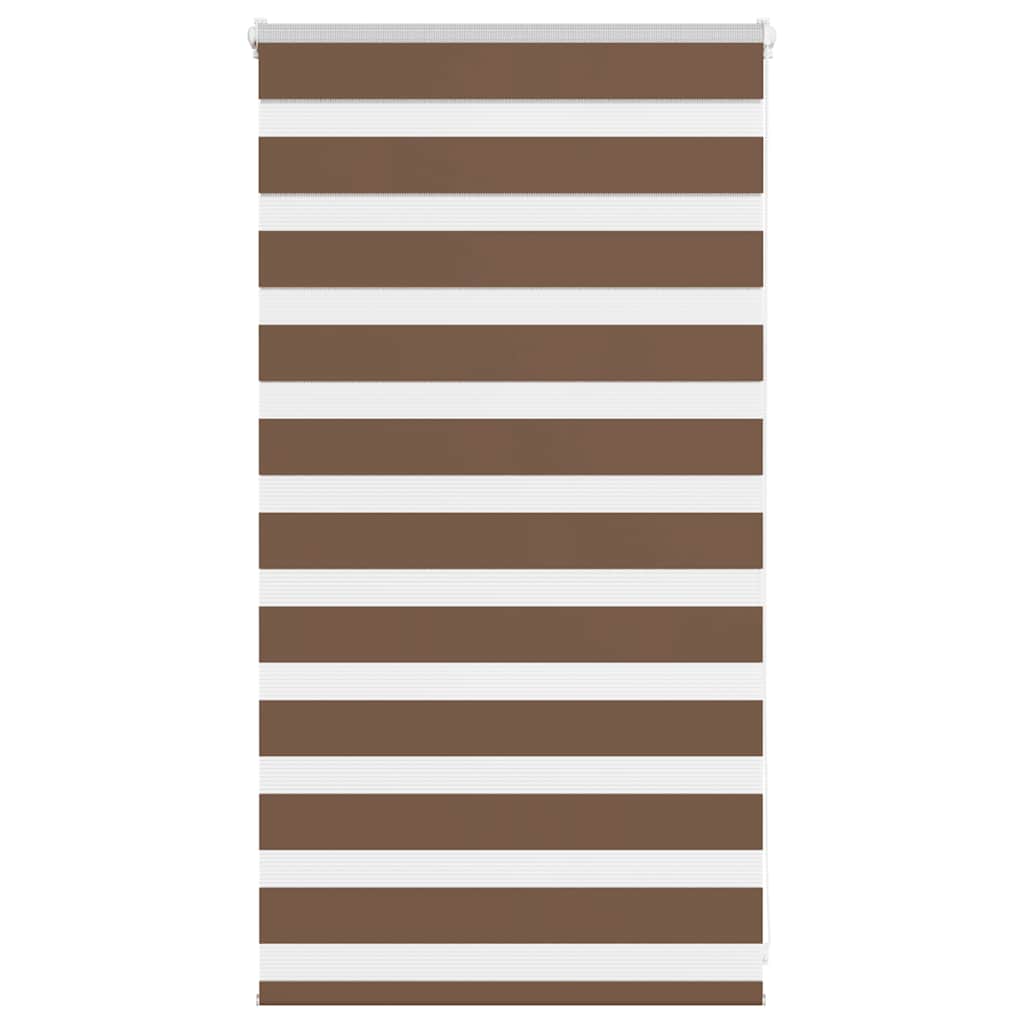 Zebra Blind Brown 70x100 cm Fabric Width 65.9 cm Polyester - Sid & Sam