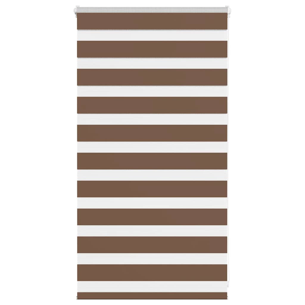 Zebra Blind Brown 90x100 cm Fabric Width 85.9 cm Polyester - Merkel Designers