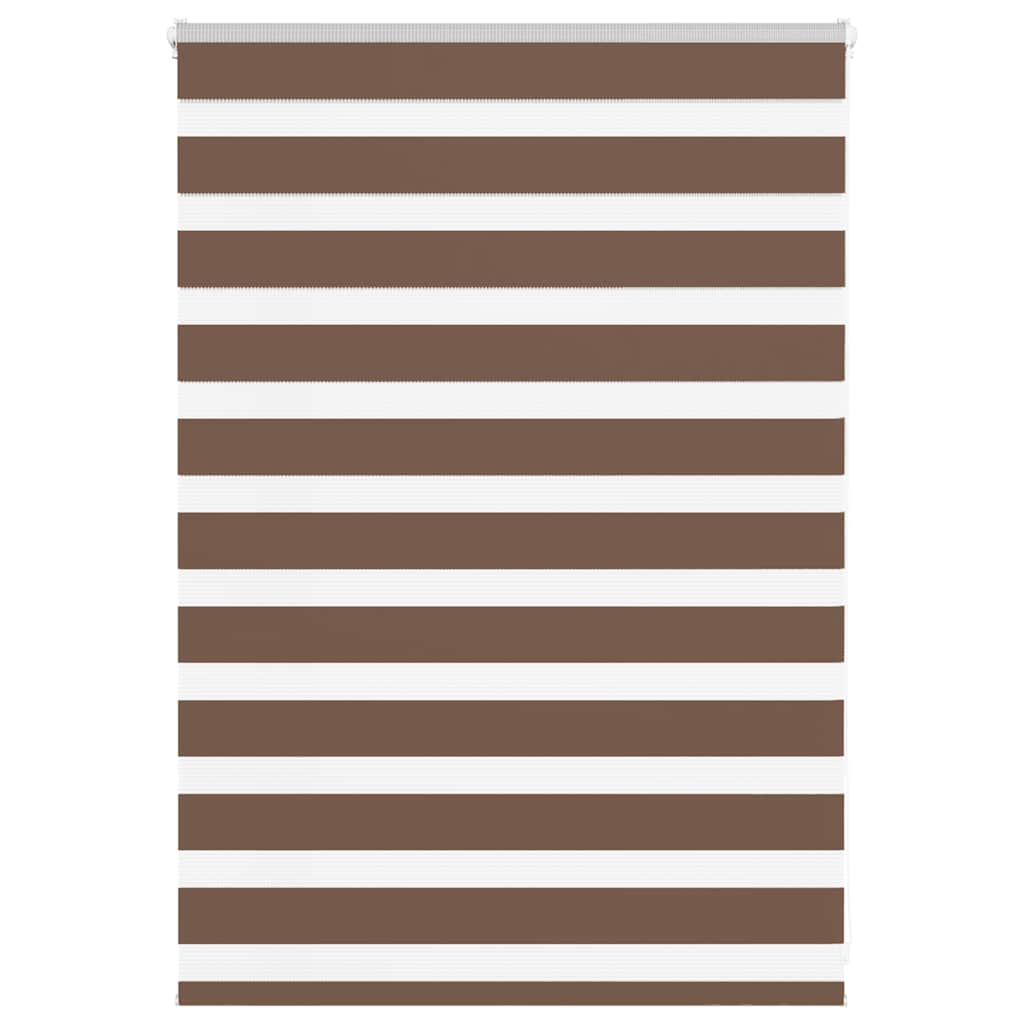 Zebra Blind Brown 100x100 cm Fabric Width 95.9 cm Polyester - Charlotte Dunes