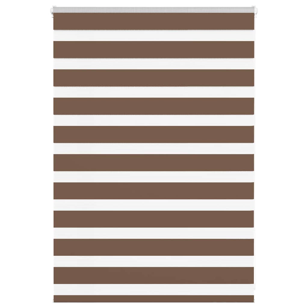 Zebra Blind Brown 115x100 cm Fabric Width 110.9 cm Polyester - Style and Chic