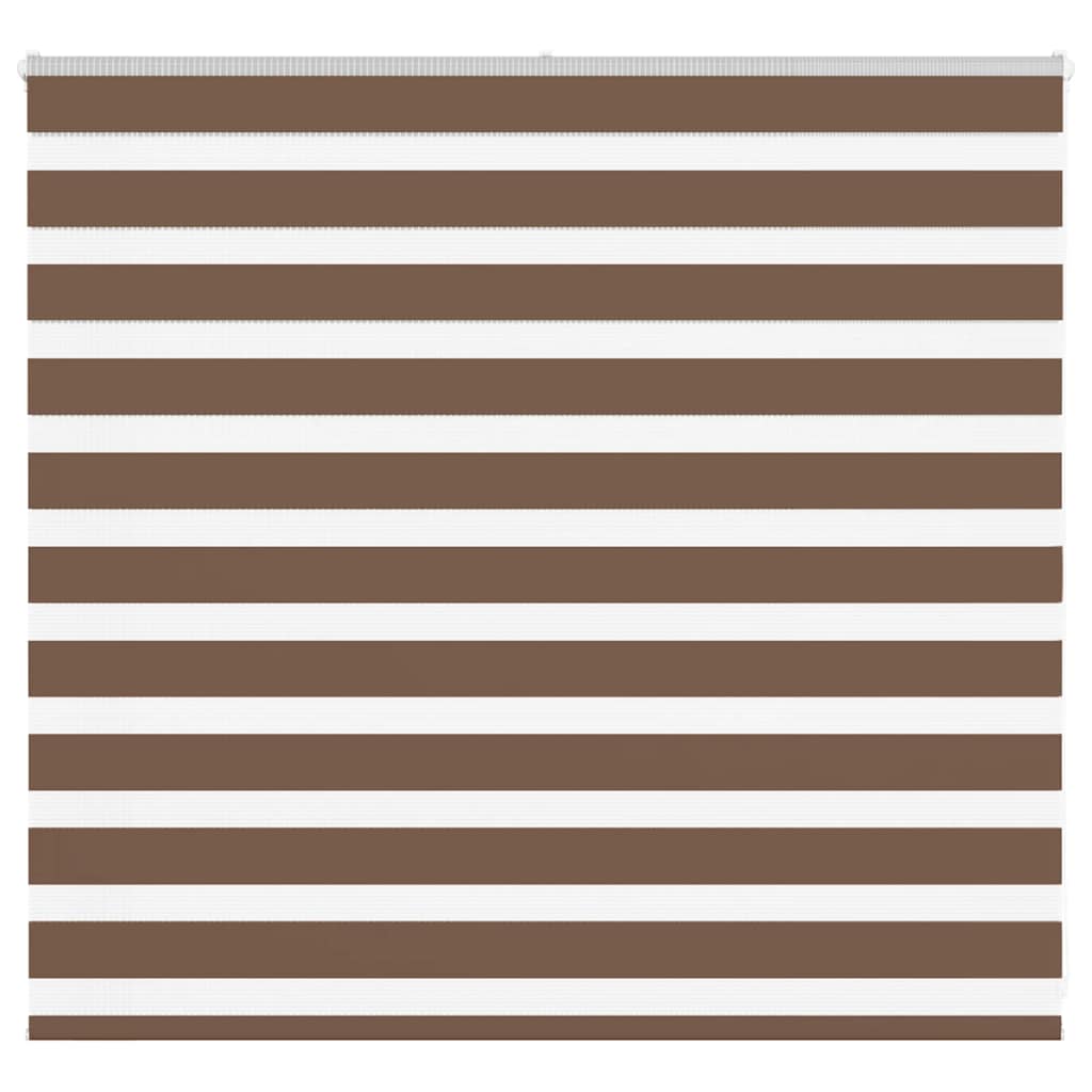 Zebra Blind Brown 155x100 cm Fabric Width 150.9 cm Polyester - Decor Base