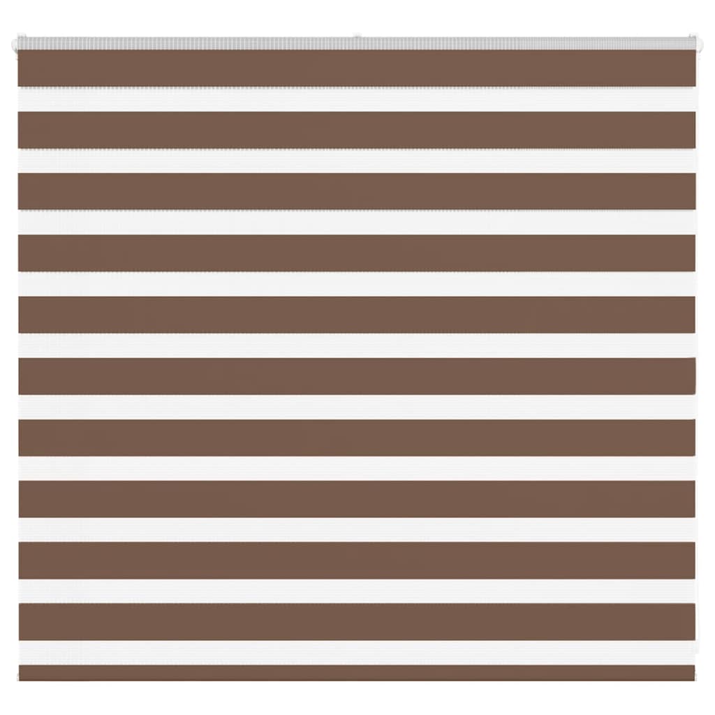 Zebra Blind Brown 165x100 cm Fabric Width 160.9 cm Polyester - Decor Base