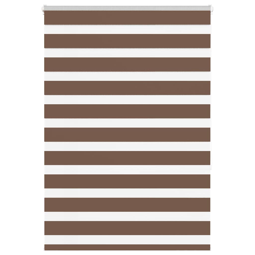 Zebra Blind Brown 115x150 cm Fabric Width 110.9 cm Polyester - R and M Furniture
