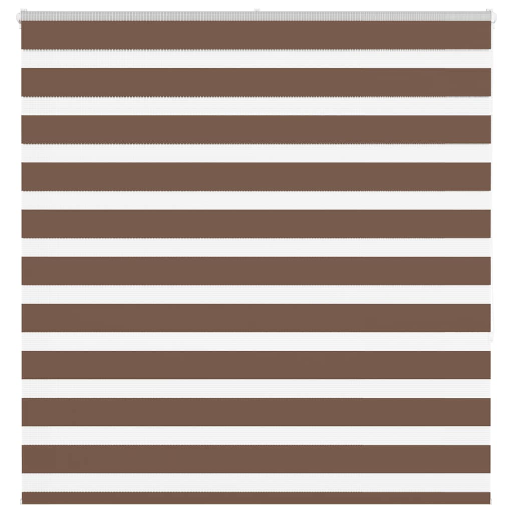 Zebra Blind Brown 150x150 cm Fabric Width 145.9 cm Polyester - Merlin Deals