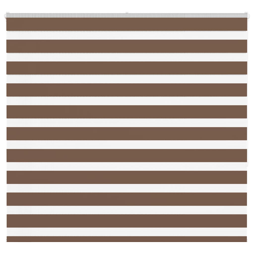 Zebra Blind Brown 155x150 cm Fabric Width 150.9 cm Polyester - Decor Base