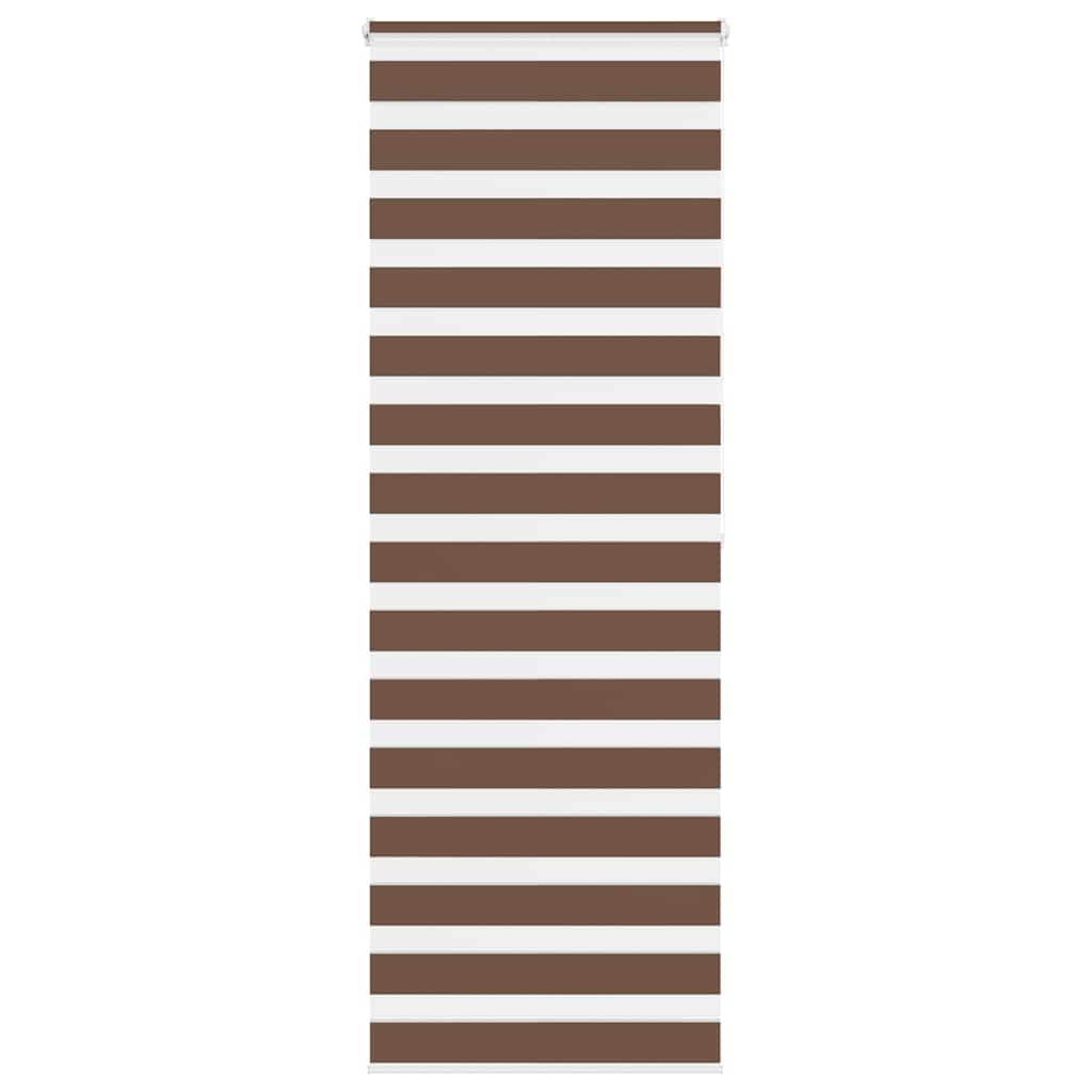 Zebra Blind Brown 75x200 cm Fabric Width 70.9 cm Polyester - Casper Homes