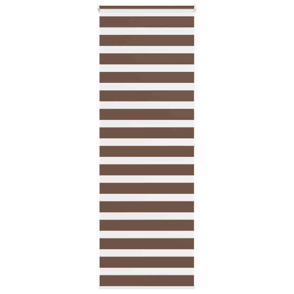Zebra Blind Brown 90x200 cm Fabric Width 85.9 cm Polyester - Sid & Sam